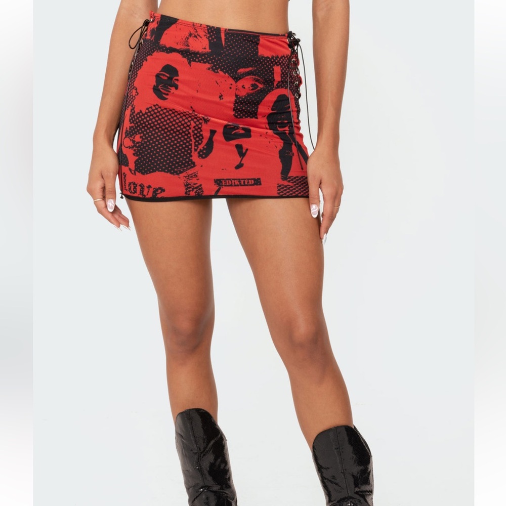 Aly Mesh Corset Top & Tati Mini Mesh Skirt  (set)